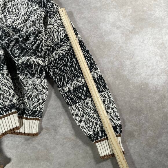 90’s Christian Dior Monsieur Multicolor Multi-patterned Neutral Knit Sweater - Picture 4 of 5